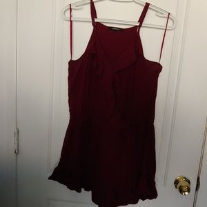 Burgundy Romper